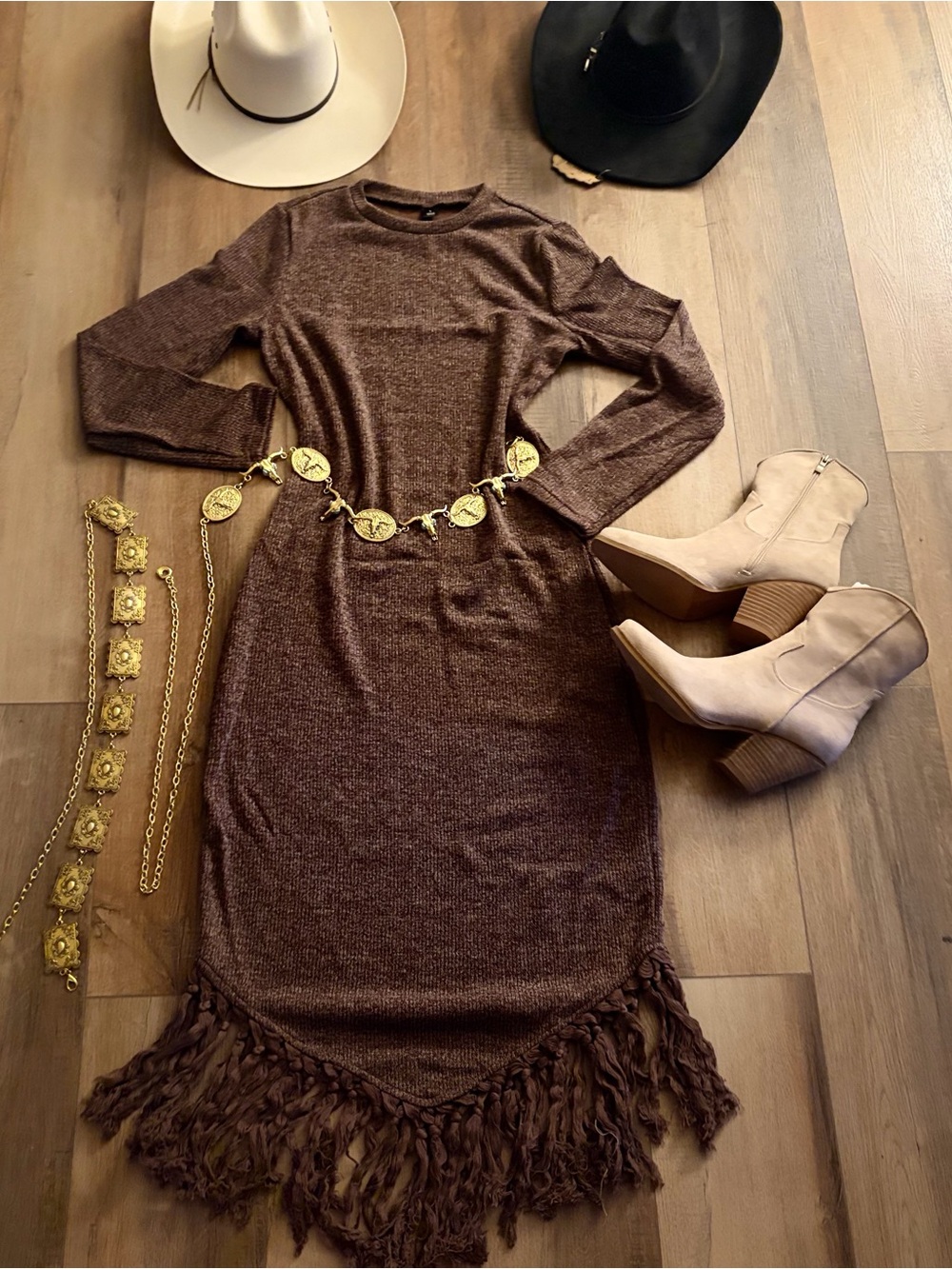 Dress western style bohemian